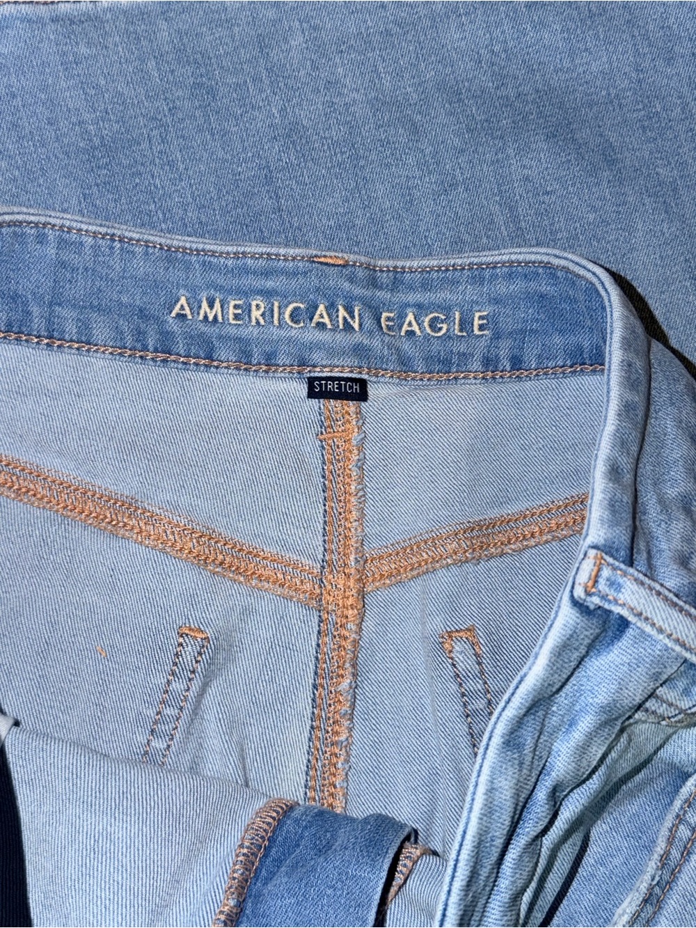 American Eagle Curvy Super High Rise Baggy Wide leg Jeans 14 - Picture 6 of 9